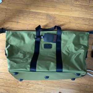Tumi green weekender duffel bag